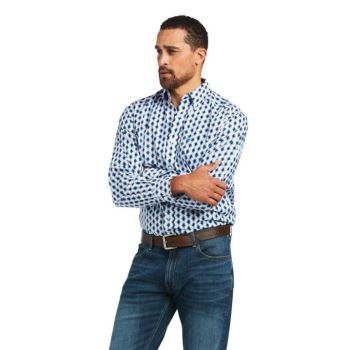 Ariat Abraham Klassische Fit Shirt Weiß | JpJF1ZiR