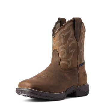 Ariat Anthem Shortie II Wasserdichte Western Boot Braun | oey9iLhF