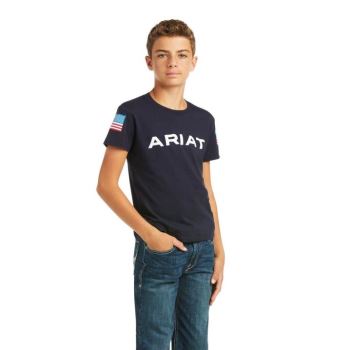 Ariat Ariat Branded T-Shirt Navy | Nq5wlicY