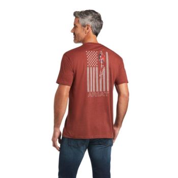 Ariat Ariat Farm T-Shirt Rust Heather | V1voLH37