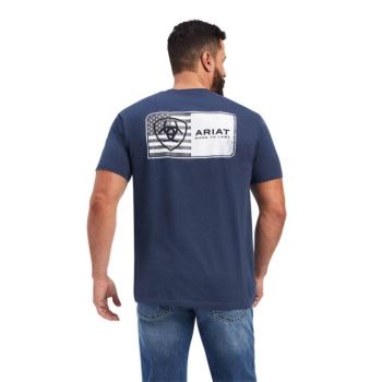 Ariat Ariat Flag T-Shirt Navy | PBlvciFS