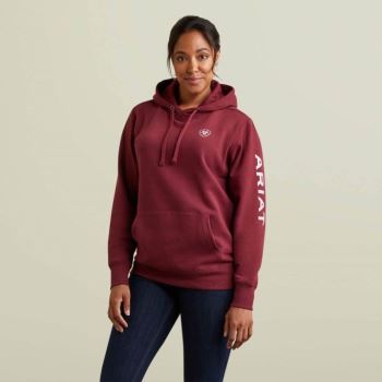 Ariat Ariat Logo Hoodie Zinfandel | rjzHOT8z