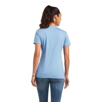 Ariat Ariat Paisley Flag T-Shirt Blau | G7tSldgR