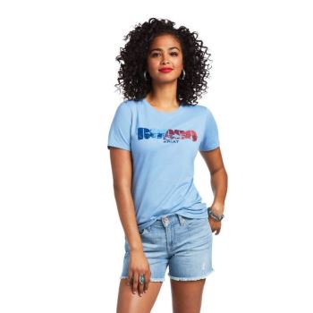 Ariat Ariat Rodeo T-Shirt Hellblau | eJMRQuaj