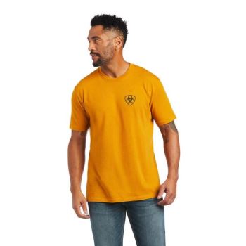 Ariat Ariat Rope Shield T-Shirt Buckthorn Heather | W6xPolEX