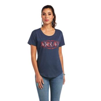 Ariat Ariat Sonora Logo T-Shirt Navy | CI3bQrXf