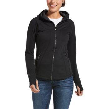 Ariat Attain Full Zip Hoodie Schwarz | XI0YSpMt