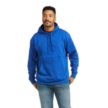 Ariat Basic Hoodie Sweatshirt Cobalt Embossed Option | QWdHEyAf