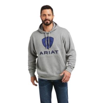 Ariat Basic Hoodie Sweatshirt Med Heather Raised Cobalt Shie | DVvTTsru