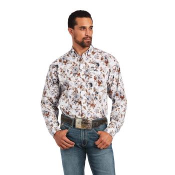 Ariat Bryant Klassische Fit Shirt Weiß | jDf7an67