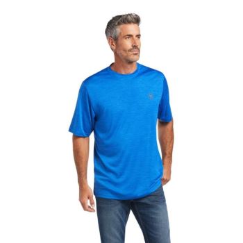 Ariat Charger Shield Tee Blau | lDwY3bf9