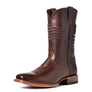 Ariat Circuit Patriot Square Kappe Western Boot Braun | K6egOXuX