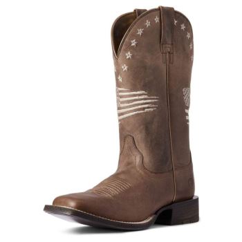 Ariat Circuit Patriot Western Boot Rot Braun | t9CILmbS