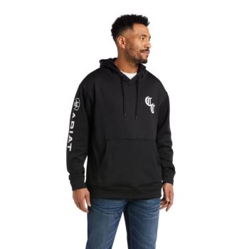 Ariat Compton Cowboys Tek Hoodie Schwarz | aerymefM