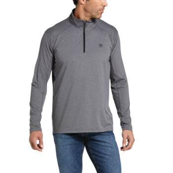 Ariat Cornell Base Layer 1/4 Zip Grau | E5NUWmMz