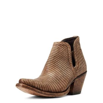 Ariat Dixon Lizard Western Boot Beige | MshncZJT