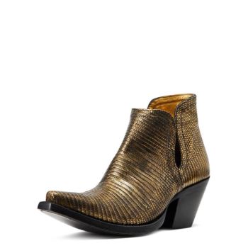 Ariat Dixon Lizard Western Boot Gold | eakN4vwZ