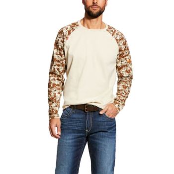 Ariat FR Baseball T-Shirt Camouflage | CKktfrJn