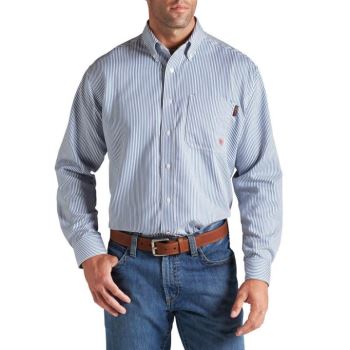 Ariat FR Basic Arbeits Shirt Blau | ZDWLGQrp