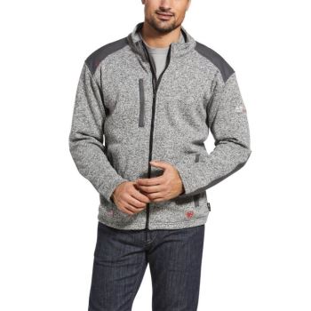 Ariat FR Caldwell Full Zip Pullover Jacket Grau | xprToI1z