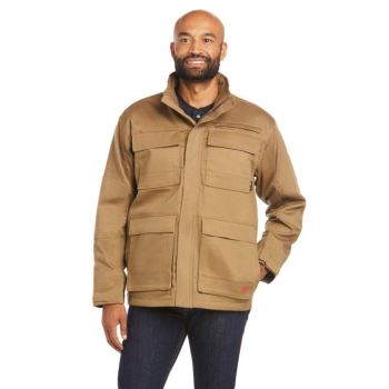 Ariat FR Canvas Stretch Jacket Khaki | az1hrP4s