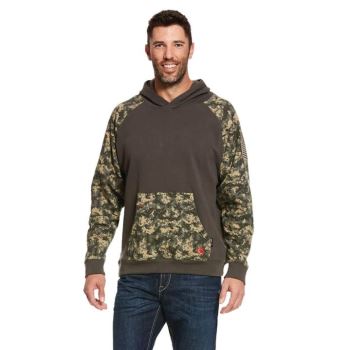 Ariat FR DuraStretch Patriot Hoodie Olivgrün Camouflage | RCgXJJqE