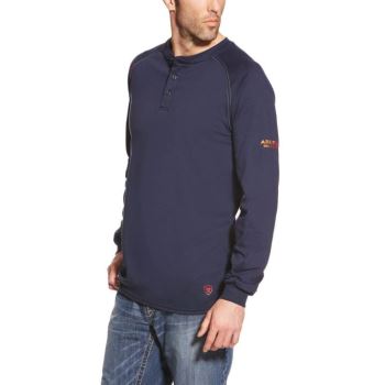 Ariat FR Henley Top Navy | GPJTpzZd