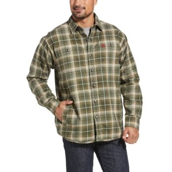 Ariat FR Monument Shirt Jacket Weiß | UMesOJxP