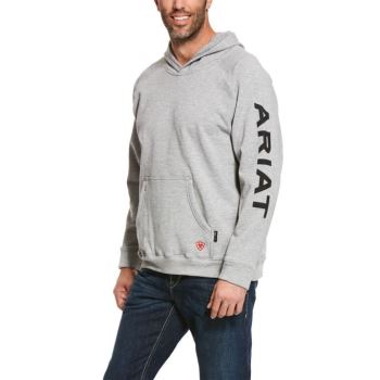 Ariat FR Primo Fleece Logo Hoodie Grau | jpfoiFHy