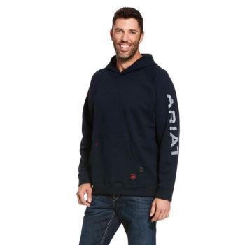 Ariat FR Primo Fleece Logo Hoodie Navy | HKQA3lvz