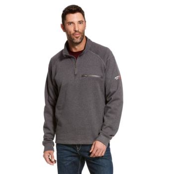 Ariat FR Rev 1/4 Zip Top Grau | 972Um1Xr