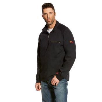 Ariat FR Rev 1/4 Zip Top Schwarz | Uht624ZJ