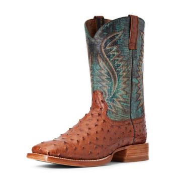 Ariat Gallup Western Boot Brandy Full Quill Ostrich | jgY8vXbt