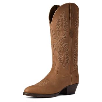 Ariat Heritage Elastic Weite Calf Western Boot Braun | UVy56jGf