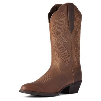 Ariat Heritage R Kappe StretchFit Western Boot Braun | c8fMSL8d