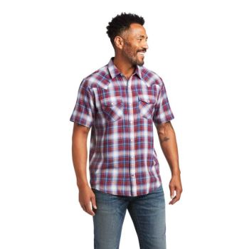 Ariat Hollis Retro Fit Shirt Dunkelrot | YcPXfF1X