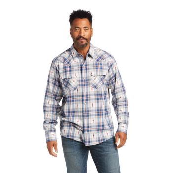 Ariat Hutton Retro Fit Shirt Egret | 6vrSoUhA