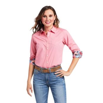 Ariat Kirby Stretch Shirt Weiß | AETaFyQD