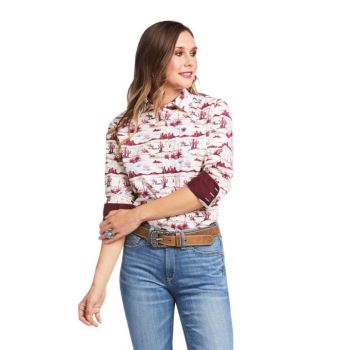 Ariat Kirby Stretch Shirt Yuma Landscape Print | T4MAQAtU