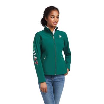 Ariat Klassische Team Softshell MEXICO Jacket Verde | m6AaN1ce