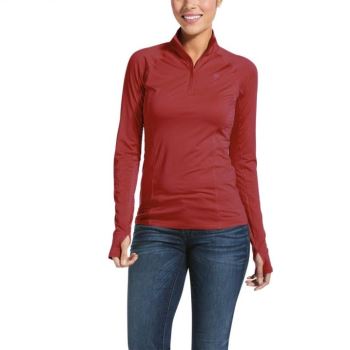 Ariat Lowell 2.0 1/4 Zip Baselayer Marsala | af1slHug