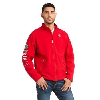 Ariat New Team Softshell MEXICO Jacket Rot | aGUcl8XX