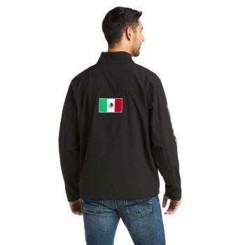 Ariat New Team Softshell MEXICO Jacket Schwarz | 8MJRpS8P