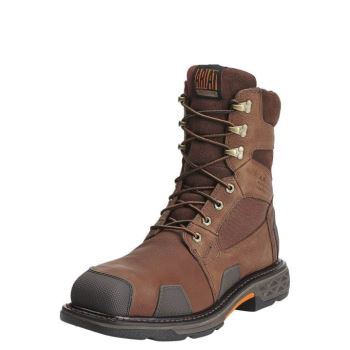 Ariat OverDrive 8" Weite Square Kappe Wasserdichte Composite Kappe Arbeits Boot Braun | F7rSEQlq