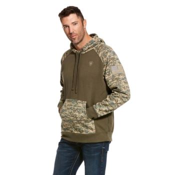 Ariat Patriot Hoodie Olivgrün Camouflage | YfXhPVag