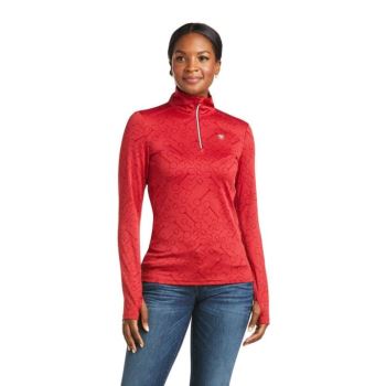 Ariat Prophecy 1/4 Zip Baselayer Rhubarb | WqHcOfnK