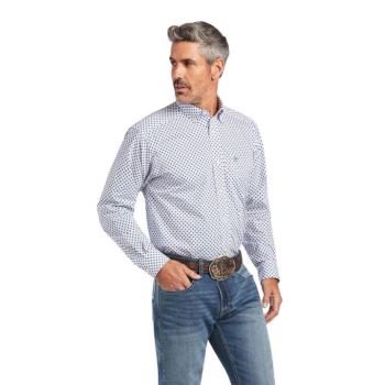 Ariat Quadry Klassische Fit Shirt Weiß | nQFXOZ4v