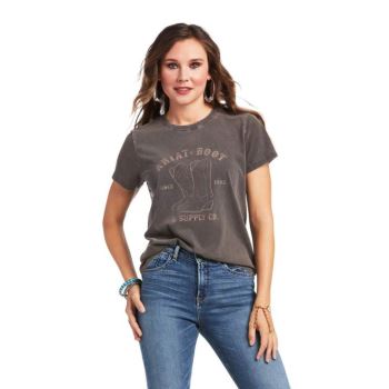 Ariat REAL Ariat Boot CO. Tee Grau Waschen | HxJ59iTf