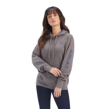 Ariat REAL Arm Logo Hoodie Grau | JBqPvq0n