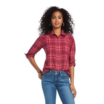 Ariat REAL Billie Jean Shirt Adobe Plaid | OiZciwVp